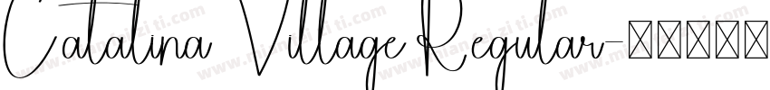 Catalina Village Regular字体转换